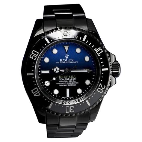 rolex d-blue sea-dweller deepsea black pvd